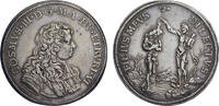 Italy, Florence (Firenze) AR piastra Cosimo III de Medici, Granducato di Toscana (Tuscany), Baptism of Christ -