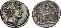 Seleucid Empire AR tetradrachm c. 109-96 BC Antiochos VIII, Antioch, ex-Karl Hollschek, Egger XLV pedigree to 1913 EF