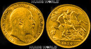 GB 1/2 Sovereign 1910 Edward VII. 1901-1910, 3,97 g/917 Gold, S525, vz  413.28 £  +  58.95 £ shipping