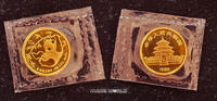 China 10 Yuan 1985 Pandamotiv, Gold 1/10 oz. 999,, Stg, in Originalfolie  428.75 £  +  58.95 £ shipping
