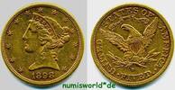 USA 5 Dollars 1898 Mzz. S, Liberty Kopf, 8,35 g/900 Gold, vz- vz- 904.23 £  +  58.95 £ shipping