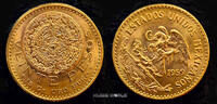Mexiko Pesos 1959 Azteken-Kalender aus dem 15. Jh., 16,65 g/900 GOLD, KM... 1,791.99 £  +  108.37 £ shipping