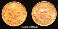 Peru 1 Libra 1917 Peru, 1 Libra, 1917, Indianerkopf, 7,98 g/917 Gold, KM... 806.52 £  +  58.95 £ shipping