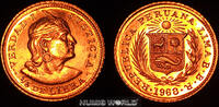 Peru 1/5 Libra 1968 Peru, 1/5 Libra, 1968, Indianerkopf, 1,60 g/917 Gold... 241.23 £  +  58.95 £ shipping