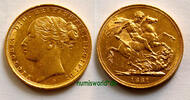 Australien 1 Sovereign 1881 Mzz. S (Sydney), Victoria, 8,01 g/917 Gold, ... 1,509.36 £  +  108.37 £ shipping