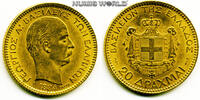 Griechenland 20 Drachmai 1884 Mz. A (Paris), Georg I. 1863-1913, 6,46 g/... 874.75 £  +  58.95 £ shipping