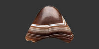 BANDED AGATE Greek Bead -