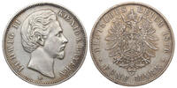 Deutschland 5 Mark 1876 D LUDWIG II SS+ 138.71 £  +  8.67 £ shipping
