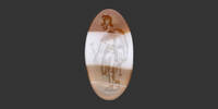   WARRIOR - BANDED AGATE Roman Intaglio  719.39 &pound;  +  29.62 &pound; shipping