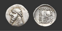   PARTHIAN KINGDOM - MITHRADATES II Drachm SS 220.05 &pound;  +  29.62 &pound; shipping