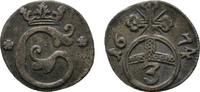 Sayn-Wittgenstein-Hohenstein 3 Pfennig Gustav 1657-1701 -