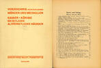 Auktionskataloge Lagerliste Hess, Adolph -