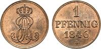 Braunschweig-Calenberg-Hannover Cu Pfennig Ernst August 1837-1851 -