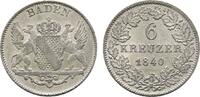 Baden-Durlach 6 Kreuzer Leopold 1830-1852 -