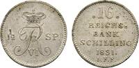 Schleswig-Holstein, Königliche Linie 16 Reichsbankschilling Friedrich VI. 1808-1839 -