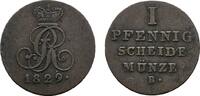 Braunschweig-Calenberg-Hannover Cu Pfennig Georg IV. 1820-1830 -