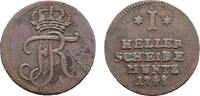 Hessen-Kassel Cu Heller Friedrich I. 1730-1751 -