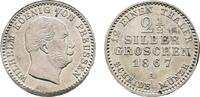 Brandenburg-Preußen 2 1/2 Silbergroschen Wilhelm I. 1861-1888 -