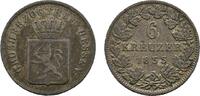 Hessen-Darmstadt 6 Kreuzer Ludwig III. 1848-1877 -