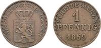 Hessen-Darmstadt Cu Pfennig Ludwig III. 1848-1877 -