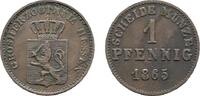 Hessen-Darmstadt Cu Pfennig Ludwig III. 1848-1877 -