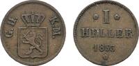Hessen-Darmstadt Cu Heller Ludwig III. 1848-1877 -