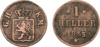Hessen-Darmstadt Cu Heller Ludwig III. 1848-1877 -