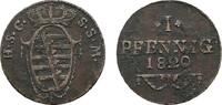 Sachsen-Coburg-Saalfeld Cu Pfennig Ernst 1806-1826 -
