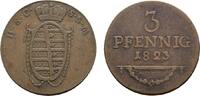 Sachsen-Coburg-Saalfeld Cu 3 Pfennig Ernst 1806-1826 -