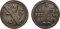 Bamberg, Bistum Cu Leichter Pfennig Adam Friedrich von Seinsheim 1757-1779 -