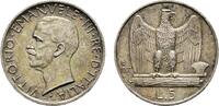 Italien-Königreich 5 Lire 1927 R Vittorio Emanuele III. 1900-1946 Schöne Patina. EF