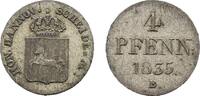 Braunschweig-Calenberg-Hannover 4 Pfennig Wilhelm IV. 1830-1837 -