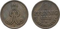 Braunschweig-Calenberg-Hannover Cu Pfennig Georg V. 1851-1866 -