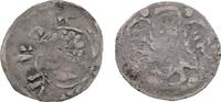 Coburg, thüringische Münzstätte Pfennig auf Würzburger Schlag Friedrich der Strenge 1353-1381 -