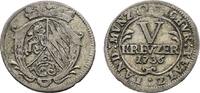 Pfalz, Kurlinie 5 Kreuzer 1736 Mannheim Karl Philipp 1716-1742 Sehr selten. VF+