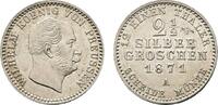 Brandenburg-Preußen 2 1/2 Silbergroschen 1871 A Wilhelm I. 1861-1888 AU