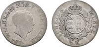 Württemberg 6 Kreuzer 1825 Wilhelm I. 1816-1864 F / VF-
