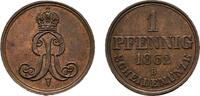 Braunschweig-Calenberg-Hannover Cu Pfennig Georg V. 1851-1866 -