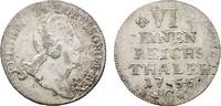 Brandenburg-Preußen 1/6 Taler Friedrich II. 1740-1786 -