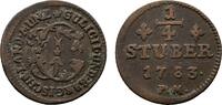 Jülich-Berg Cu 1/4 Stüber Karl Theodor 1742-1799 -