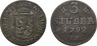 Jülich-Berg 3 Stüber Karl Theodor 1742-1799 -