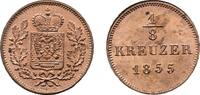 Schwarzburg-Rudolstadt Cu 1/8 Kreuzer Friedrich Günther 1807-1867 -