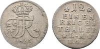 Brandenburg-Preußen 1/12 Taler 1745 EGN Berlin Friedrich II. 1740-1786 Winz. Schrötlingsfehler, VF