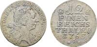 Brandenburg-Preußen 1/12 Taler 1765 A, Berlin Friedrich II. 1740-1786 Winz. Schrötlingsfehler, VF