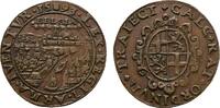 Niederlande-Dordrecht, Stadt Cu Rechenpfennig Philippe II. 1555-1598 -