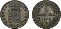 Nassau 6 Kreuzer Wilhelm 1816-1839 -