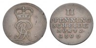Braunschweig-Calenberg-Hannover Cu 2 Pfennig Georg III. 1760-1820 -