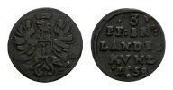 Brandenburg-Preußen 3 Pfennig Friedrich Wilhelm 1640-1688 -