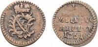 Sachsen-Meiningen Cu Heller Anton Ulrich 1746-1763 -
