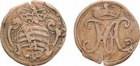 Sachsen-Meiningen Cu Heller Friedrich Wilhelm und Anton Ulrich 1743-1746 -